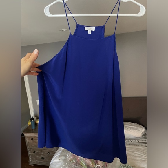 Blue Wilfred 100% Silk Shirt - Size 4-12 - Picture 5 of 6